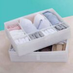 ⁦منظم ملابس ووتربروف 7 خانات للدواليب والادراج قابل للطي⁩ - الصورة ⁦4⁩