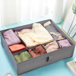 ⁦منظم ملابس ووتربروف 7 خانات للدواليب والادراج قابل للطي⁩ - الصورة ⁦7⁩