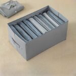 ⁦منظم وتربروف 9 خانات لتنظيم الملابس داخل الدواليب والادارج قابل للطي⁩ - الصورة ⁦3⁩