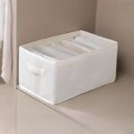 ⁦منظم وتربروف 9 خانات لتنظيم الملابس داخل الدواليب والادارج قابل للطي⁩ - الصورة ⁦4⁩