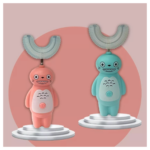 ⁦U فرشة أسنان كهربائية للأطفال  بتصميم كرتوني على شكل حرف⁩ - الصورة ⁦4⁩