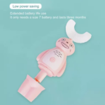 ⁦U فرشة أسنان كهربائية للأطفال  بتصميم كرتوني على شكل حرف⁩ - الصورة ⁦5⁩