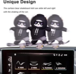 ⁦اكسسوار باندا متزلج لتزيين تابلوه السيارة⁩ - الصورة ⁦6⁩