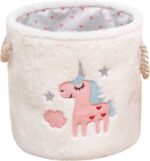 ⁦باسكت تخزين فرو بتصميم يونيكورن لغرف الاطفال⁩ - الصورة ⁦5⁩