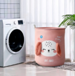 ⁦باسكت غسيل قابل للطي لحمل الملابس والعاب الاطفال برسومات حيوانات⁩ - الصورة ⁦9⁩