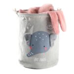 ⁦باسكت غسيل قابل للطي لحمل الملابس والعاب الاطفال برسومات حيوانات⁩ - الصورة ⁦3⁩