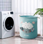 ⁦باسكت غسيل قابل للطي لحمل الملابس والعاب الاطفال برسومات حيوانات⁩ - الصورة ⁦10⁩