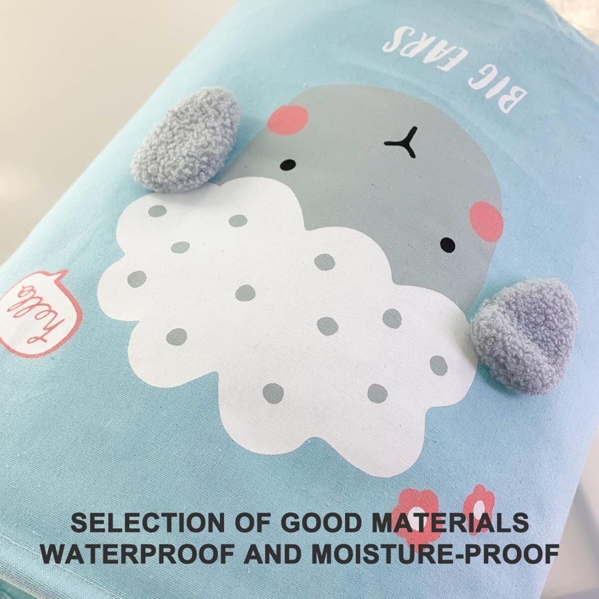 ⁦باسكت غسيل قابل للطي لحمل الملابس والعاب الاطفال برسومات حيوانات⁩ - الصورة ⁦4⁩