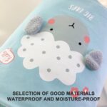 ⁦باسكت غسيل قابل للطي لحمل الملابس والعاب الاطفال برسومات حيوانات⁩ - الصورة ⁦4⁩