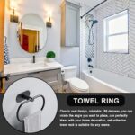 ⁦حامل فوط معدني ذاتي اللصق مناسب للحمام والمطبخ⁩ - الصورة ⁦2⁩