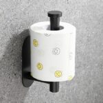 ⁦حامل معدني ذاتي اللصق لمناديل وفوط الحمام⁩ - الصورة ⁦2⁩