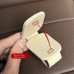 ⁦حامل نظارات شمسية مغناطيسي من الجلد - يثبت بسهولة في مراية السيارة⁩ - الصورة ⁦8⁩
