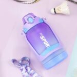 ⁦زجاجة مياة 1500 ملي بشاليموه مناسبة للجيم والجامعات بيد لسهولة الحمل⁩ - الصورة ⁦5⁩