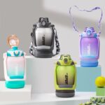 ⁦زجاجة مياة 1500 ملي بشاليموه مناسبة للجيم والجامعات بيد لسهولة الحمل⁩ - الصورة ⁦10⁩