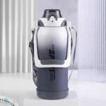 ⁦زجاجة رياضية  بيد مع شاليموه للجيم والخروجات 2000 مللي⁩ - الصورة ⁦3⁩