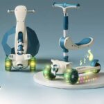 ⁦سكوتر اطفال مضئ علي شكل طيارة  مع مقعد قابل للطي⁩ - الصورة ⁦3⁩