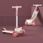 ⁦سكوتر اطفال مضئ علي شكل طيارة  مع مقعد قابل للطي⁩ - الصورة ⁦4⁩