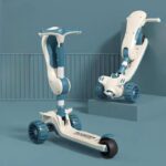 ⁦سكوتر اطفال مضئ علي شكل طيارة  مع مقعد قابل للطي⁩ - الصورة ⁦6⁩