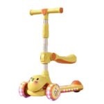 ⁦سكوتر اطفالي مضئ ب 3 عجلات مزود بمقعد قابل للطي⁩ - الصورة ⁦7⁩