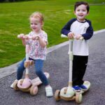 سكوتر مضئ ثلاثي العجلات مزود بمقعد قابل للطي شكل ديناصور - الصورة 12