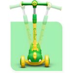 سكوتر مضئ ثلاثي العجلات مزود بمقعد قابل للطي شكل ديناصور - الصورة 6