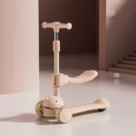 سكوتر مضئ ثلاثي العجلات مزود بمقعد قابل للطي شكل ديناصور - الصورة 10