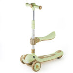 سكوتر مضئ ثلاثي العجلات مزود بمقعد قابل للطي شكل ديناصور - الصورة 9