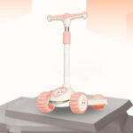 ⁦سكوتر بكرسي موسيقي مضئ للاطفال قابل للطي مع ارتفاع قابل للتعديل⁩ - الصورة ⁦9⁩