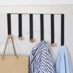 شماعة باب معدنية شكل بيانو 6 هوك لتعليق الملابس والفوط