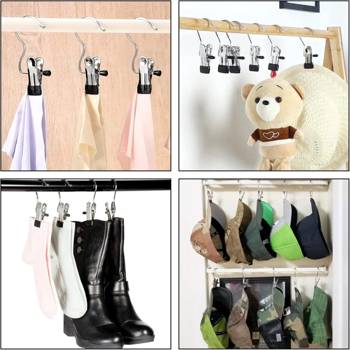 ⁦طقم شماعة هوك فردية 4 قطع  لتعليق الملابس⁩ - الصورة ⁦8⁩