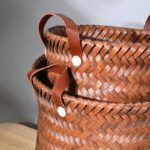 ⁦طقم باسكت تخزين 3 قطع بمقاسات مختلفة منسوج من الرتان⁩ - الصورة ⁦6⁩