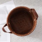 ⁦طقم باسكت تخزين 3 قطع بمقاسات مختلفة منسوج من الرتان⁩ - الصورة ⁦7⁩