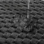 ⁦طقم دواسات حمام  3 قطع مقاس 60 *40 باللون الرمادي - قطيفة⁩ - الصورة ⁦5⁩