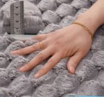 ⁦طقم دواسات حمام  3 قطع مقاس 60 *40 باللون الرمادي - قطيفة⁩ - الصورة ⁦6⁩