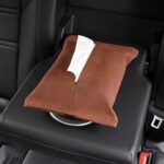 ⁦علبة مناديل قطيفة بحزام تركب علي كرسي او مسند السيارة⁩ - الصورة ⁦2⁩