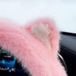 ⁦غطاء دريكسيون قطيفة ناعمة علي شكل قطة_ حماية مثالية وراحة اثناء القيادة⁩ - الصورة ⁦8⁩