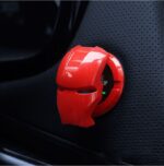 ⁦غطاء زر تشغيل وايقاف محرك السيارة بتصميم ايرون مان _ من المعدن⁩ - الصورة ⁦3⁩