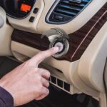 ⁦غطاء زر تشغيل وايقاف محرك السيارة بتصميم ايرون مان _ من المعدن⁩ - الصورة ⁦6⁩