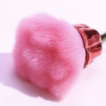 فرشة مكياج ناعمة ولطيفة علي البشرة شكل وردة مجسم - الصورة 4