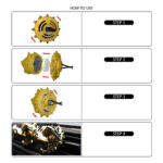 ⁦فواحة لتعطير السيارة تثبت في فتحات التكييف⁩ - الصورة ⁦7⁩