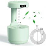 ⁦فواحة ومرطب عكس الجاذبية مضيئة بشاشة ليد لعرض الوقت - تعمل بالشحن⁩ - الصورة ⁦7⁩