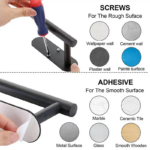 ⁦حامل معدني للفوط والمناديل بتصميم انيق متعددة الاستخدامات⁩ - الصورة ⁦2⁩