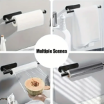 ⁦حامل معدني للفوط والمناديل بتصميم انيق متعددة الاستخدامات⁩ - الصورة ⁦6⁩