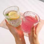 ⁦كوباية زجاج كريستال جليدي مموج 230 مللي⁩ - الصورة ⁦3⁩