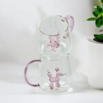 ⁦مج زجاج ثري دي  400 ملي مناسب لشرب العصائر والاتية⁩ - الصورة ⁦2⁩