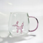 مج زجاج ثري دي  400 ملي مناسب لشرب العصائر والاتية