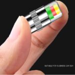⁦سنسور لقياس ضغط هواء اطارات السيارات والدراجات النارية والاسكوتر 4 قطع⁩ - الصورة ⁦5⁩