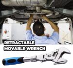 ⁦مفتاح ربط دوار 5 *1 قابل للطي و للتعديل والسحب متعدد الوظائف⁩ - الصورة ⁦2⁩