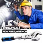 ⁦مفتاح ربط دوار 5 *1 قابل للطي و للتعديل والسحب متعدد الوظائف⁩ - الصورة ⁦4⁩