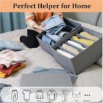 ⁦منظم ملابس وتربروف مقسم  4 خانات قابل للطي بيد لسهولة الحمل⁩ - الصورة ⁦4⁩